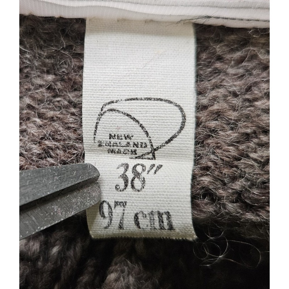 VTG Rapaki Mahana Fair Isle Nordic Hand‎ Knit 100% Wool Cardigan Sweater M/38 - Picture 8 of 8